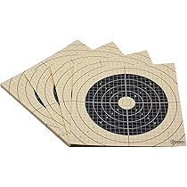 Cibles De Tir à L'arc - Lot De 50 Cibles En Carton Chamois 26x26 Cm - Parfaites Pour L'entraînement