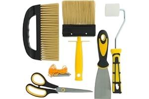 Coral 10321 Task Partner Wallpaper Kit with Paste Smoothing Brush and Tools for Wall Paper Hanging 6 Piece Pack Set