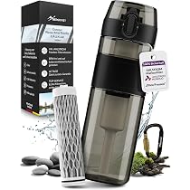 Gourde Filtrante BERGKVIST FJÄLLKLAR 1L - Filtre AHLSTROM Pour Eau Potable Camping Et Randonnée