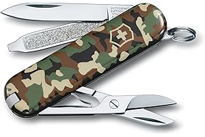Victorinox, Classic SD, Couteau de Poche Suisse, Multifonction, Léger, 7 Fonctions, Petite lame, Lime à ongles, Tournevis 2,5 mm