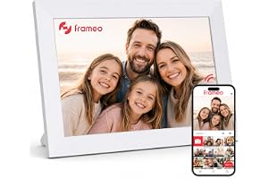 Frameo Digitaler Bilderrahmen WLAN VESWWE 10,1 Zoll Digital Photo Frame 1280x800 IPS-Touch