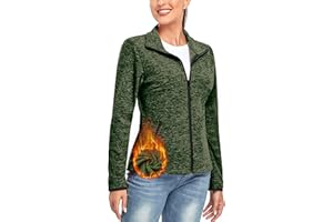 Soneven Giacca Pile Con Zip Donna, Giacca Donna Invernale Giacche di Pile da Escursionismo da Donna Leggero Taglie Forti per Sport Corsa Sci All'aperto