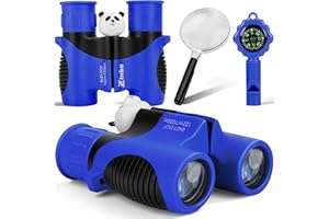 ZINBO Fernglas für Kinder, Spielzeug für 3–12 Jahre alte Mädchen und Jungen, Vogelbeobachtung, Wandern, 4, 5, 6, 7, 8, 9 Jahre, Mädchen, Jungen, Weihnachten, Geburtstagsgeschenke, Outdoor-Spielzeug