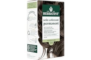 Herbatint Soin Colorant Permanent Cheveux 5N Châtain Clair - 170 ml | Sans Ammoniaque, 100% Couverture des Cheveux Blancs | Testé Dermatologiquement pour Peaux Sensibles, avec 8 Extraits Végétaux Bio