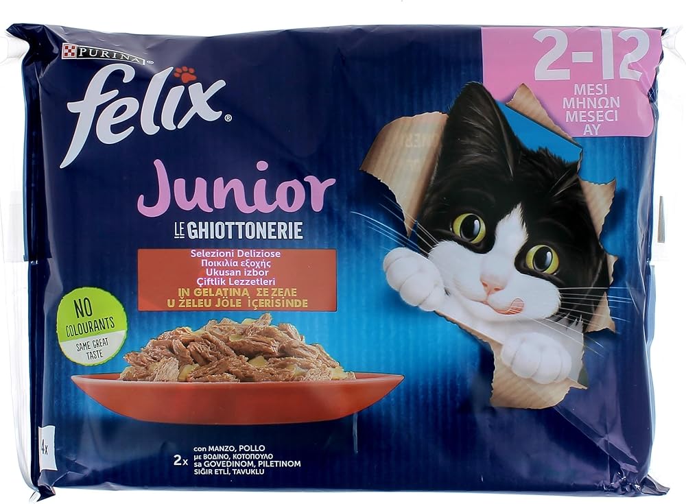 Felix Junior Yavru Yaş Kedi Maması 85gr 4lü