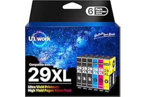 Uniwork 29XL Multipack Compatibili per Cartucce Epson 29 XL per Expression Home XP-342 XP-245 XP-235 XP-442 XP-432 XP-255 XP-345 XP-445 XP-435 XP-247 XP-332 XP-335 (3 Nero,1 Ciano,1 Magenta,1 Giallo)