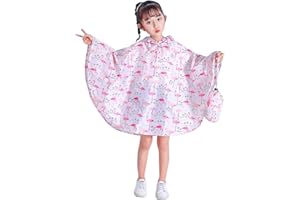 Gaga city Bambini Impermeabile Giacca da Pioggia Poncho da Pioggia Bambina Incappucciato Riutilizzabile Cappotto di Pioggia Bello come Materiale e ha la Sua Sacca 1-12 anni