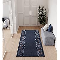 TAPISO Teppichläufer Mit Anti-Rutsch - Modernes Design In Braun/Beige Für Flur & Küche - 80x100 Cm