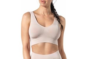 Risalti Soutien Gorge sans Armature, Brassiere Sport Femme Bretelle Large - Soutiens-Gorge Femme, Brassière Femme en Microfibre, sous Vetements Feminins sans Coutue - Made in Italy
