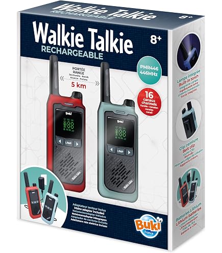 Talkie Walkie Enfants avec Caméra Vidéo et Double Appareil