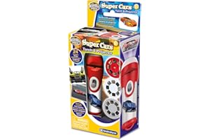 Brainstorm TOYS Super Cars Stem Torch and Projector – 24 Car Images, Projects Clear Pictures up to 1 Metre Wide, Interactive Educational Kids Flashlight Toy