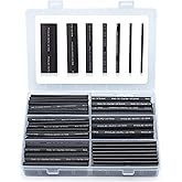 Wirefy Polymer Heat Shrink Tube Set (180 Pieces) - 3:1 Heat Shrink Tubing - Heat Shrink Tube - Double-Walled with Adhesive - 