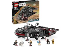 LEGO Star Wars 75389 Le Faucon Noir - Jeu de Construction & Décoration - Fusils à Ressort, Canons & 6 Minifigurines Dont C-3PO - Cadeau pour Garçon dès 10 Ans & Fans Adultes
