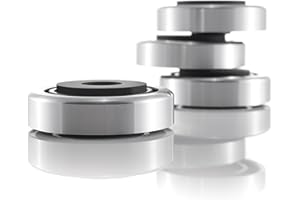 Hifi Lab Piedi in Aluminio 40x12 Aluminio Piedi Hifi Dispositivo Audio Assorbenti enclosure nobile argento 4x