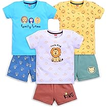 Buy Luvlap Boys 100% Cotton Printed Regular Fit Half Sleeves T