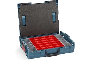 Sortimo L-Boxx 102 verktygslåda-set • professionellt blå utan logotyp • Utrustad med organisationssystem insetbox-set A