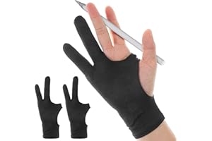 HAIFAFAFAING 2 Stück Zeichenhandschuh Drawing Glove Handschuhe Zeichnen Tablet Antifouling Handschuh für Grafiktablett Zeichnen Künstler Handschuh Elastisch Digitale Zeichenhandschuh