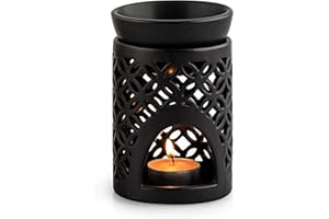 pajoma Lampa zapachowa Nimo, czarna, ceramiczna, 12 x 12 x 12,5 cm