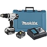 Makita DHP453RFEW - Trapano avvitatore a percussione a batteria, 18 V/3,0 Ah, 2 batterie + caricatore in valigetta di traspor