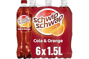 SCHWIPSCHWAP, Das Original – Koffeinhaltiges Cola-Erfrischungsgetränk mit Orange in Flaschen aus 100% recyceltem Material, EI