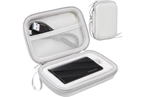 Lacdo Funda para Disco Duro Externo para Samsung T9 Portable Solid State Drives 1TB 2TB 4TB USB 3.2 Disco Estado Sólido Externos Portátil 2.5" Estuche rígido Bolsa, Gris