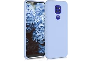 kwmobile Carcasa Compatible con Motorola Moto G9 Play/Moto E7 Plus Funda - Case TPU y Silicona antigolpes - Apto Carga inalámbrica - Azul Claro Mate