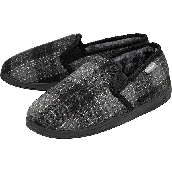 Mens Extra Large Slippers Mens Carpet Slippers Black Sizes 6-16 12/13/14/15/16 | UK