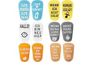 ANOTION Baby Socken 0-12 Monate, Baby Socken Socken Lustig Baby Geschenk