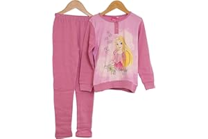Viterbo Biancheria Pigiama Disney Bambina Bimba Caldo Cotone Interlock (3132) 100% Cotone Principesse (Principessa Raperonzolo, 4 Anni)