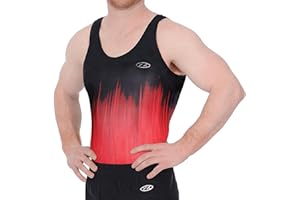 ERKIC The Zone Round neck, sleeveless Ignite gymnastics unitard/biketard Z527IGN (32 (11-12 Years), Black/Red)