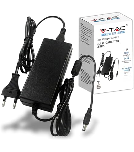 Alimentatore 12V 3A YUNBO - Trasformatore 36W, Connettore 5.5x2.1mm, Per LED E CCTV