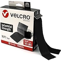 thumbnail image 2 of 15 Pcs Heavy Duty Hook And Loop Tape Strips With Adhesive Sticky Back Fastener - Double Side Mounting Tape Industrial Strength Interlocking Tape For 2 of 9