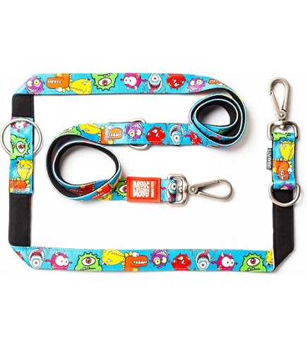 Max & Molly Hunde-Kurzleine Matrix Orange – Neopren, Gepolstert, Reflektierend, Größe L