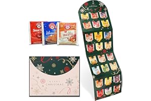 KAFFEEHAUS DIAMANT Teekanne Tee Adventskalender 2025 – Einzigartige Auswahl aus Bio Bratapfel, Spekulatius, Winterpunsch & Süßer Bratapfel und mehr – 24 Sorten Winter- und Weihnachtstee im Teebeutel zur Adventszeit