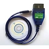 OTKEFDI KKL 409.1 con Switch Interfaccia diagnostica OBD Attrezzo OBD2 per la Maggior Parte delle Auto di Marca Italia dal 19