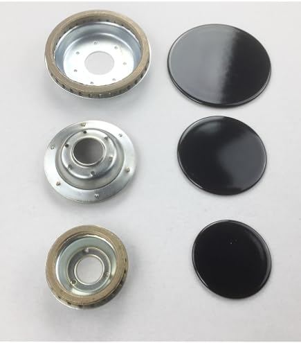 Kit 4 Spartifiamma In Ottone Per Piano Cottura A Gas - Star KIT55000, Diametri 90/69/54 Mm