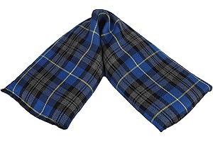 TEXTILES101 Tartan Wheat Heat Pad Pure Lavender Microwave Wheat Bags for Pain Relief | Heat Patches for Back, Shoulder and Neck Aches | Scented Heat Wrap Microwavable Warmer (Blue)