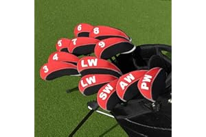 Big Teeth - Juego de 12 Fundas de Neopreno para Palos de Golf con Etiqueta de número