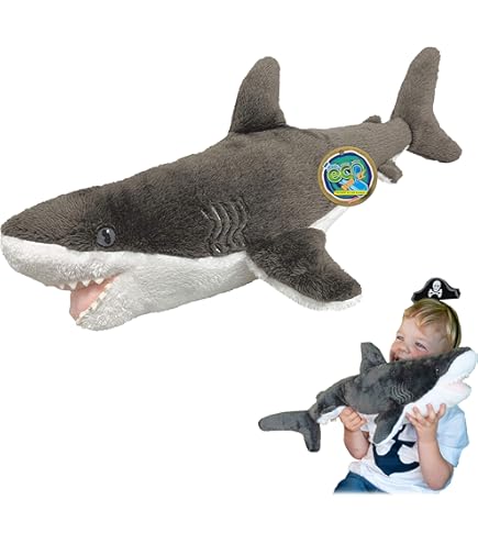 Buy Wild Republic Cuddlekins Eco Mako Shark, Stuffed Animal, 12 Inches - View #5