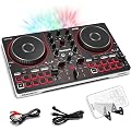 Numark Party Mix III Controleur DJ Bluetooth avec Eclairages | Beat Assist, Smart Fader, 16 Pads, Mixeur DJ 2 Decks, Stems Control, USB-C, Serato DJ Lite et Djay Inclus