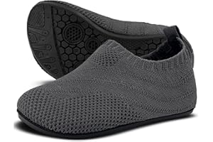 Sosenfer Pantofole da Casa Ragazzi Ragazze Scarpe Interne a Maglia Antiscivolo per Bambini Slipper Kids Unisex