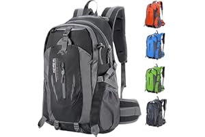 Achort 40L Hiking Backpack Lightweight Breathable Rucksack for Men Women Durable Water Resistant Daypack Travel Bag for Camping Cycling Skiing Climbing Trekking Mountaineer Outdoor Sports