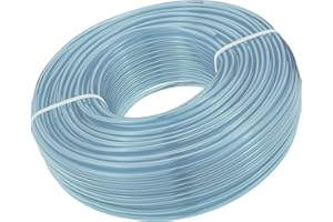 AP SUPPLIES 10Meter x 6mm*8mm Clear PVC Pipe Tubing - Designed primarily for Transporting Non-pressurized palatable Liquids, air, Plant Protection fluids, and Light Chemicals.
