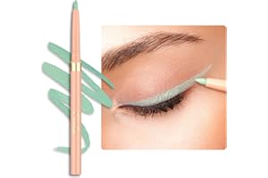 OULAC Lápices de Ojos Mate Dura 24 Horas+, Twist-up Verde Eyeliner Resistente al Agua, Altamente Pigmentado Sin Manchas, y Suave, Vegan (11) Mint