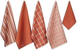 DII Sortiert, gewebt Küchenset, Baumwolle, Spice, Dishtowel, 18x28 Dishcloth, 13x13, 5