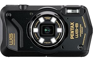 PENTAX Ricoh Imaging Co Fotocamera da Avventura Nera per Tutte le Stagioni, con Eccezionale Resistenza all'Acqua, alla Polvere, Resistente Agli Urti, Luce ad Anello Multi-Applicazione per Fotografia Macro