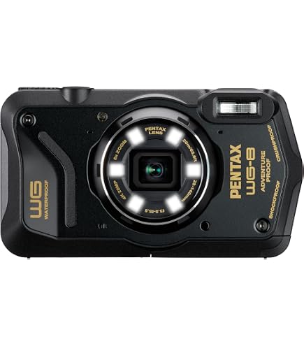 RICOH WG-6 Black Camera 20MP Higher resolution images 3-inch LCD
