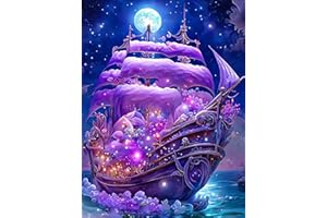 SMYJDMM Diamond Painting, Boot Diamond Painting Kits, Diamant Painting Set Mosaikherstellung Erwachsene Diamant Kunst Handwerk für Home Wand Décor 30x40cm (C)