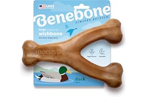 Benebone Wytrzymała zabawka do żucia dla agresywnych gryzaków, kaczki, wyprodukowana w USA, duża