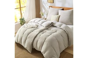 ‎BEDELITE BEDELITE Musselin Bettwäsche 135x200 Baumwolle - ÖKO-TEX Bettwäsche-Sets Beige 4teilig mit Reißverschluss, Bettbezug 2er Set 135x200cm mit 2 Kissenbezüge 80x80 cm, weiche und atmungsaktiv